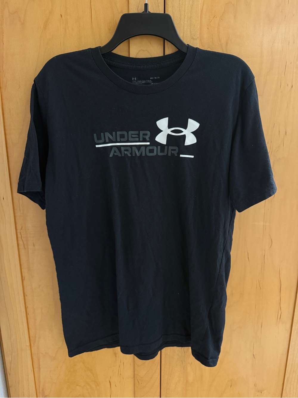 Under Armour Black Short-Sleeve Logo Tee